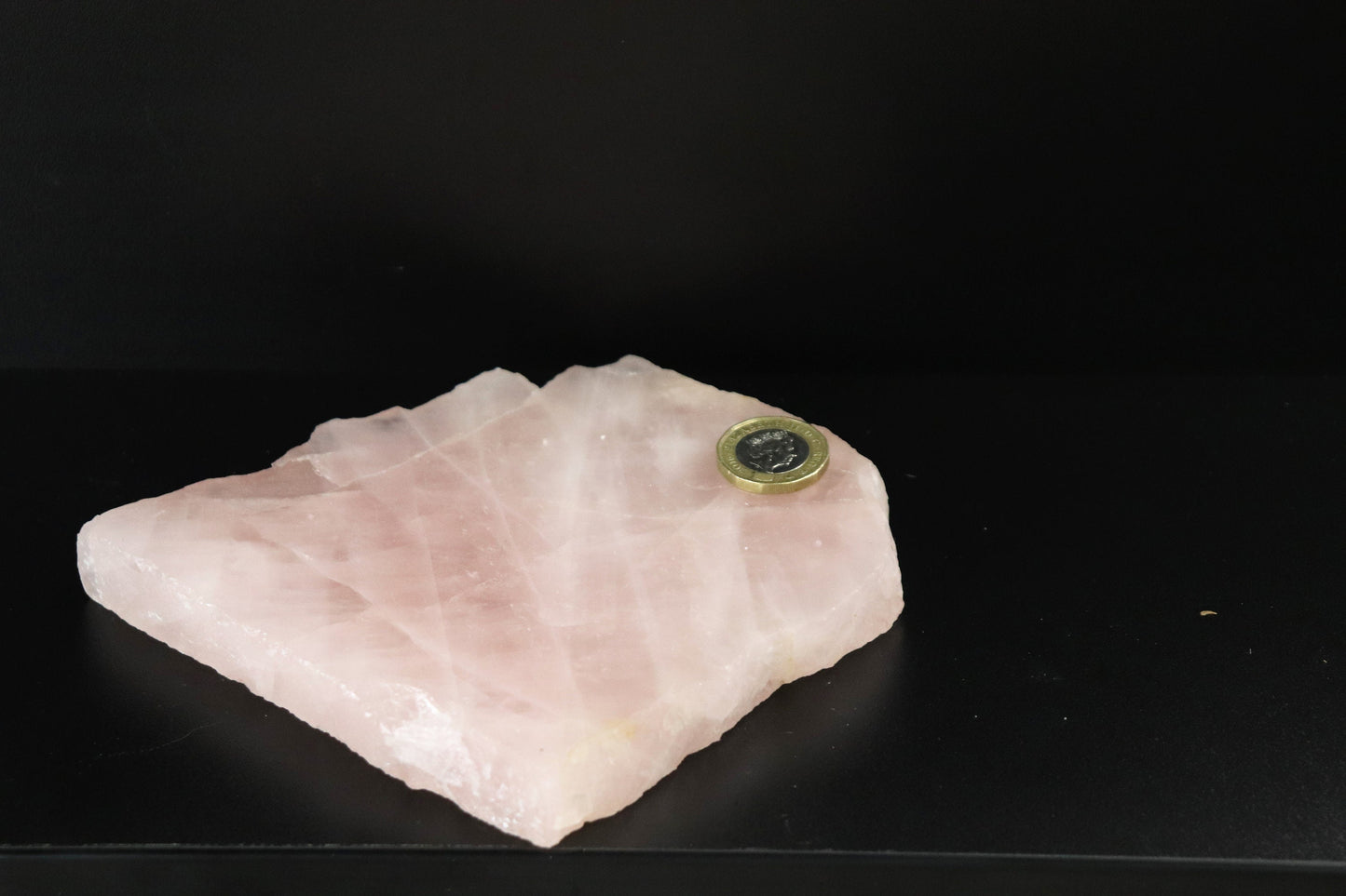 pink crystal slice