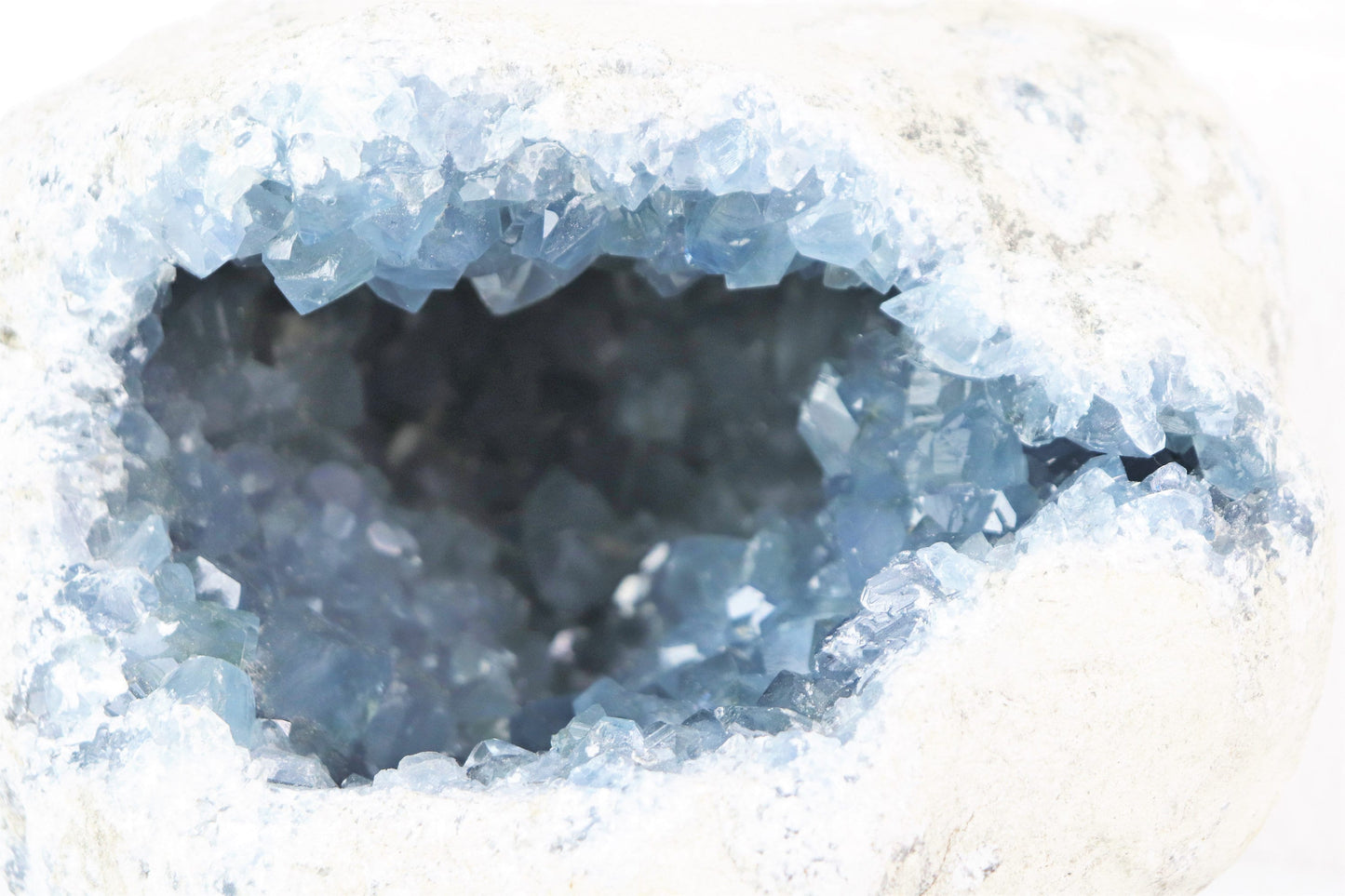 65) Very Large Celestite Crystal Geode 11.45 KG