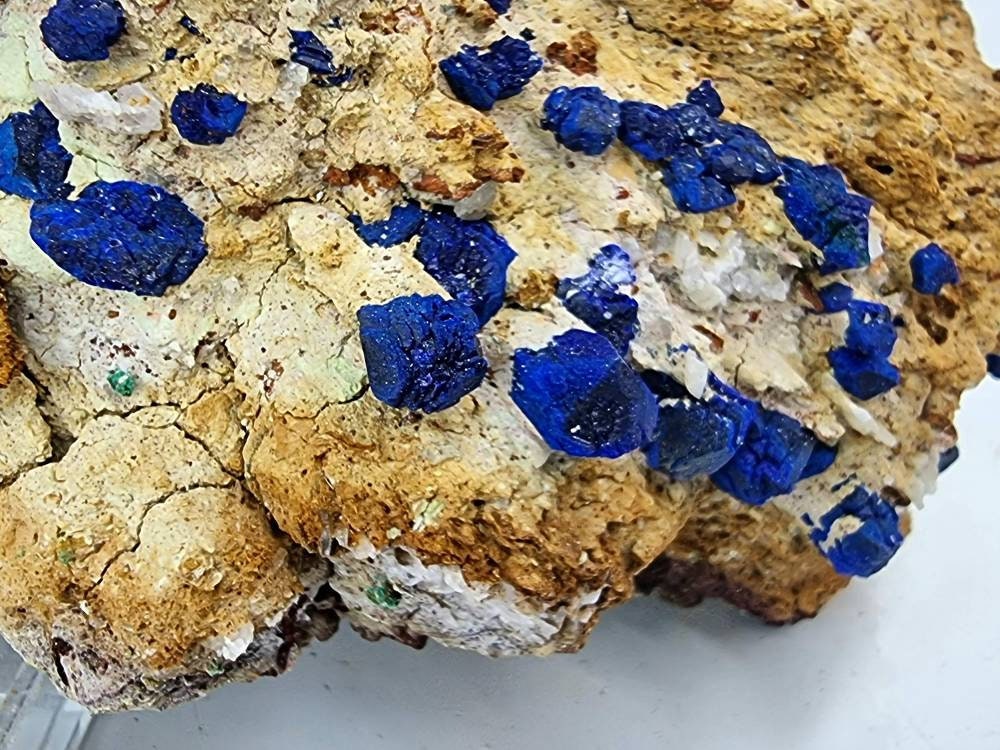 12) large Azurite Crystal