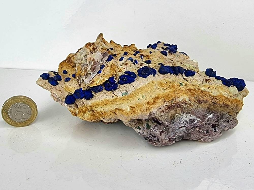 12) large Azurite Crystal