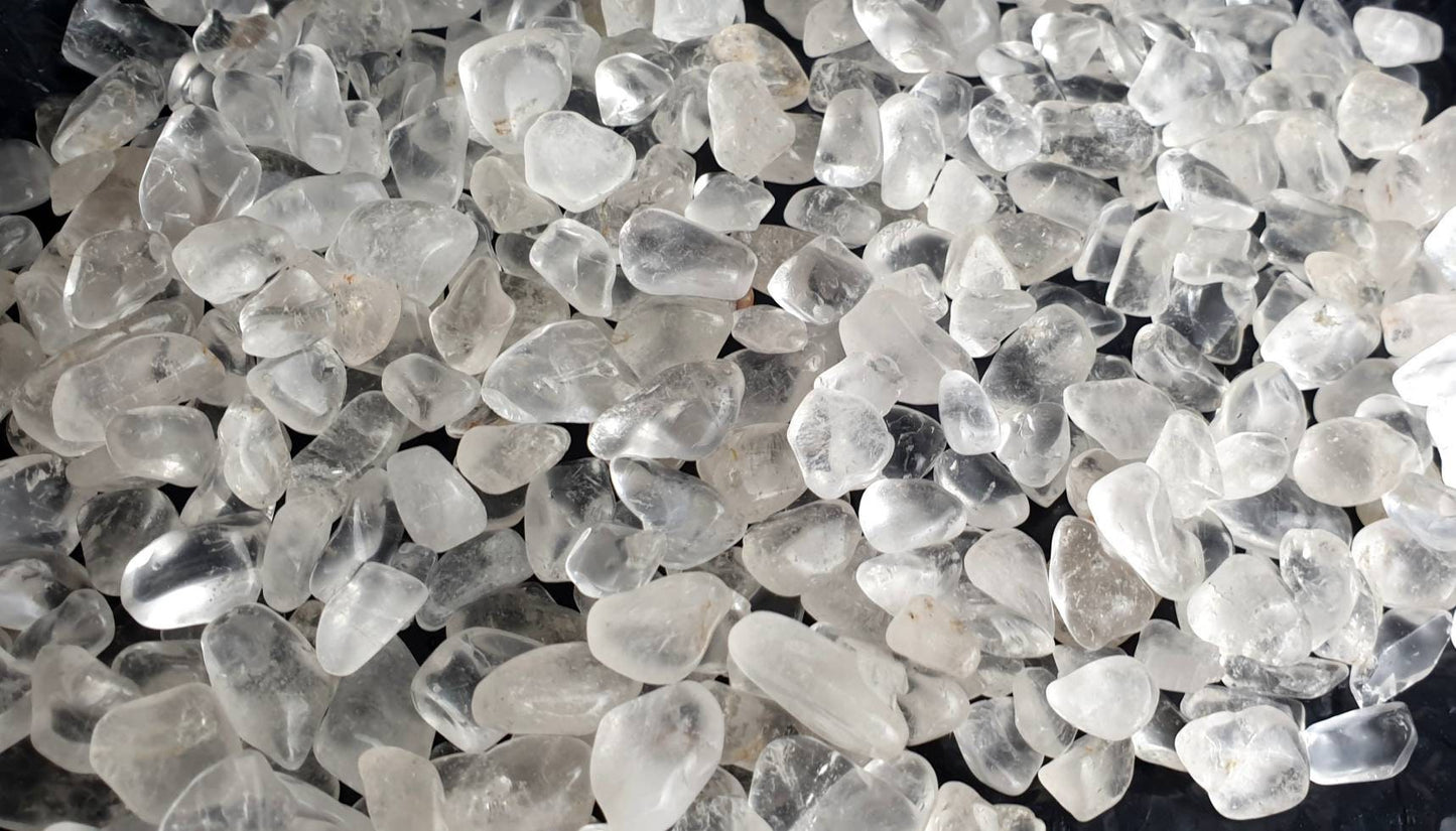 Small Clear Quartz Crystal Tumblestones 50g bag arts & crafts