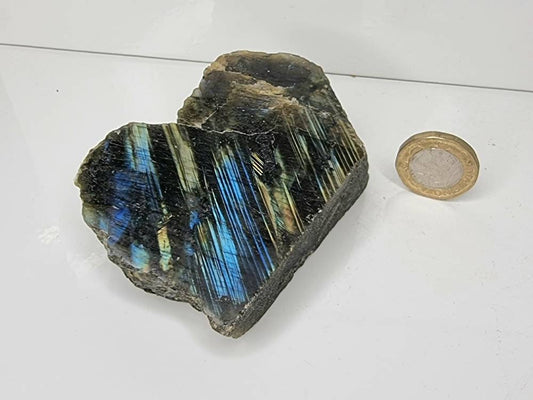 labradorite crystal slice