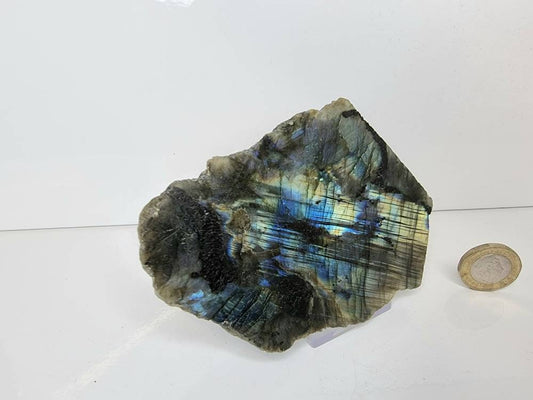 labradorite crystal slice