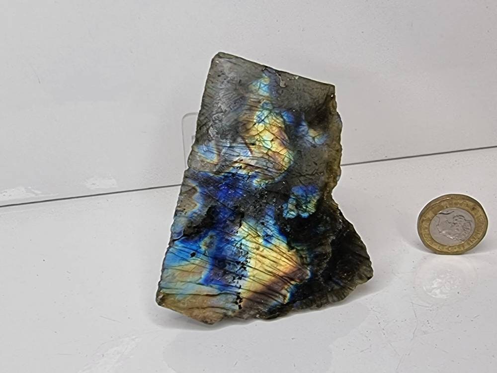 labradorite crystal slice