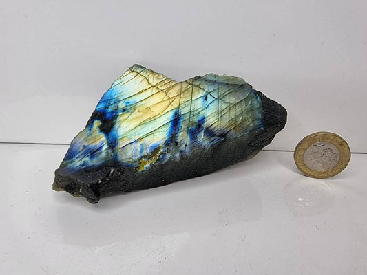 labradorite crystal slice