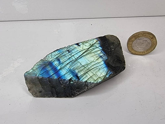 labradorite crystal slice