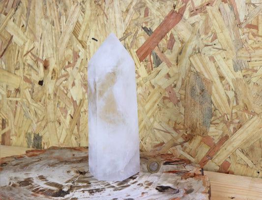 Large Clear Quartz Crystal Point Freestanding Big Huge