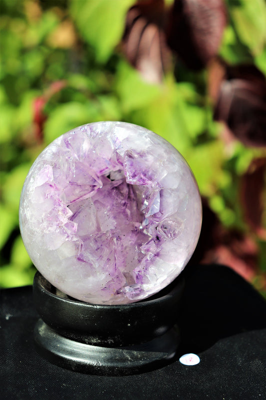 amethyst crystal sphere