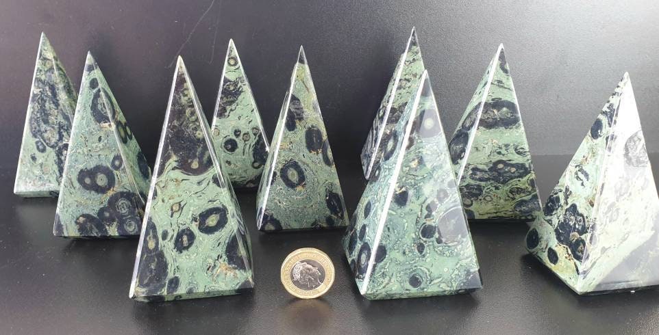 kambaba Jasper Crystal Pyramid