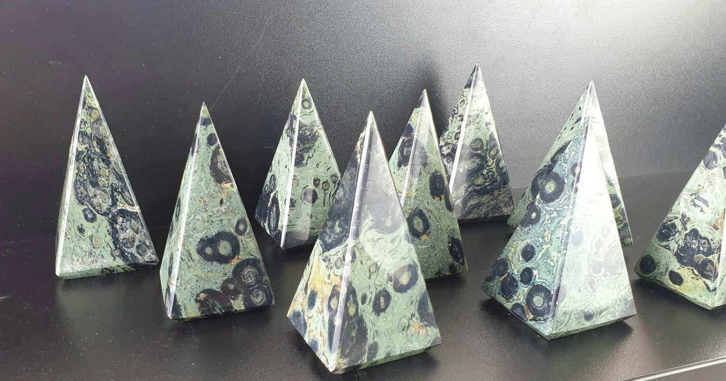 kambaba Jasper Crystal Pyramid