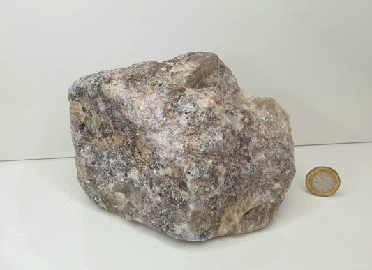 Lepidolite With Tourmaline Crystal Rough Raw