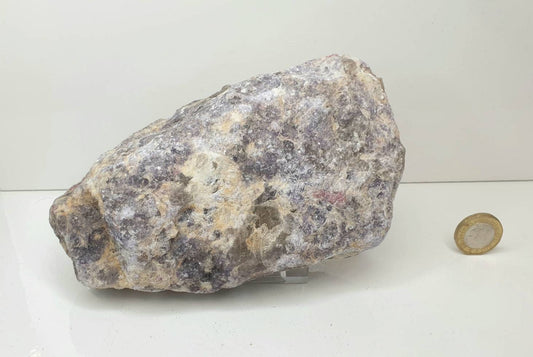 Lepidolite With Tourmaline Crystal Rough Raw