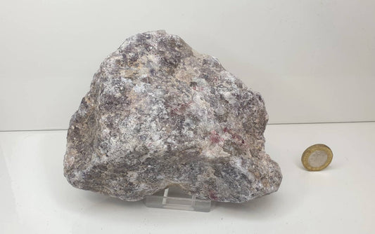 Lepidolite With Tourmaline Crystal Rough Raw