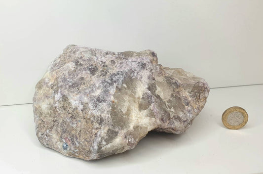 Lepidolite With Tourmaline Crystal Rough Raw