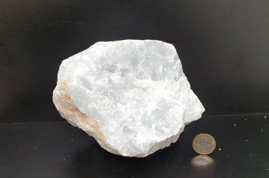 large blue calcite crystal