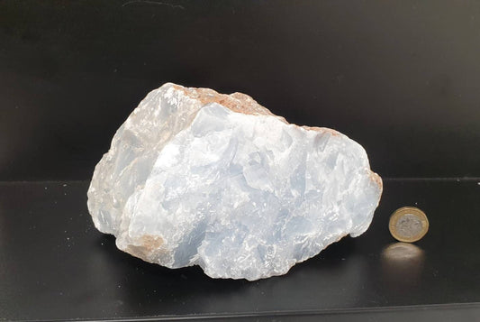 Large Blue Calcite Crystal Raw