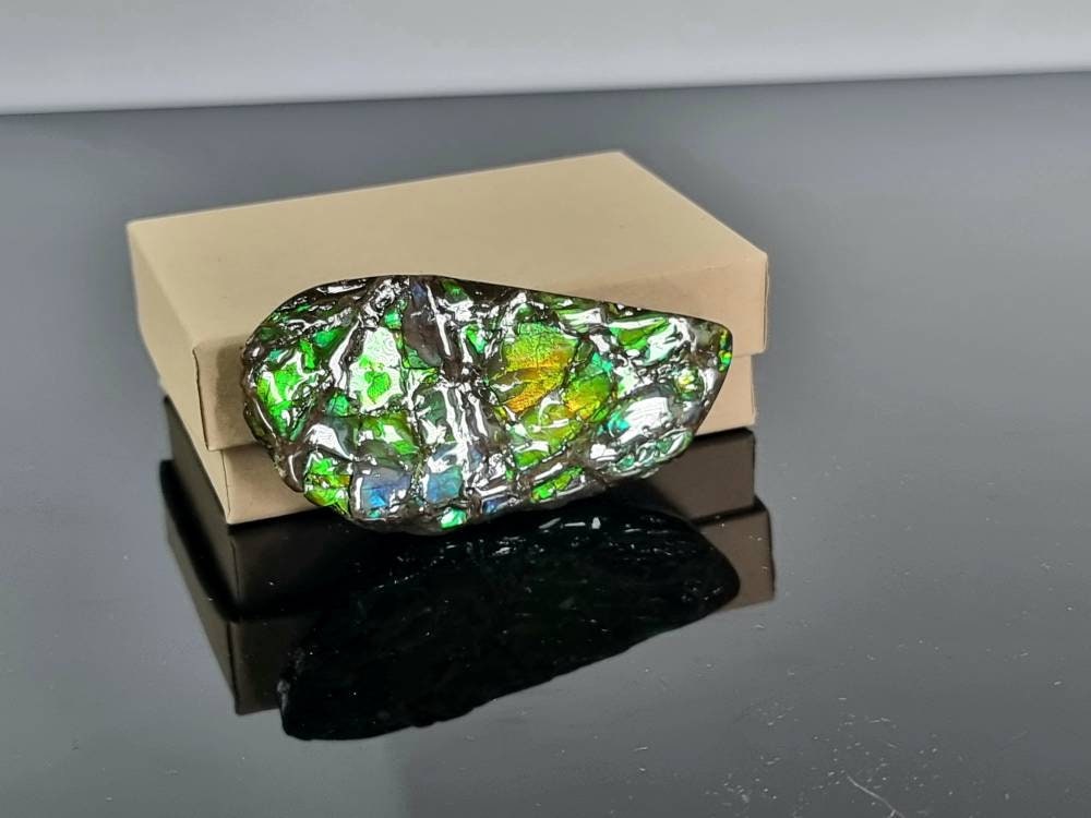 5a) Ammolite Crystal Gemstone