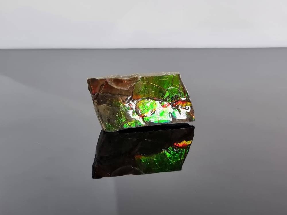 2a) Ammolite Crystal Gemstone