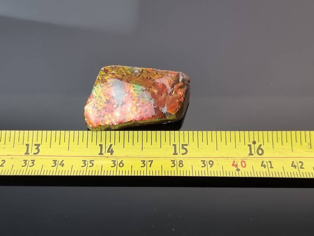 1) Ammolite Crystal Gemstone