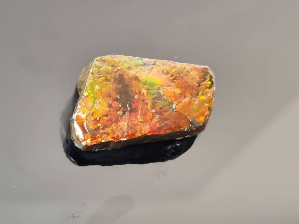 1) Ammolite Crystal Gemstone