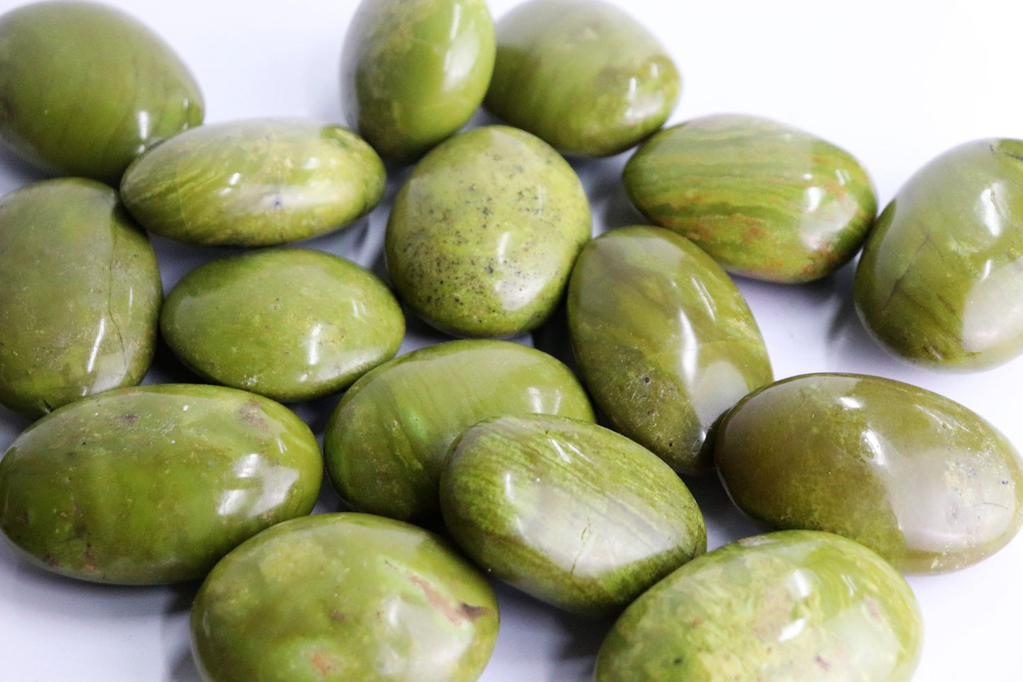 Green Opal Crystal Palmstone - Gallet Madagascar