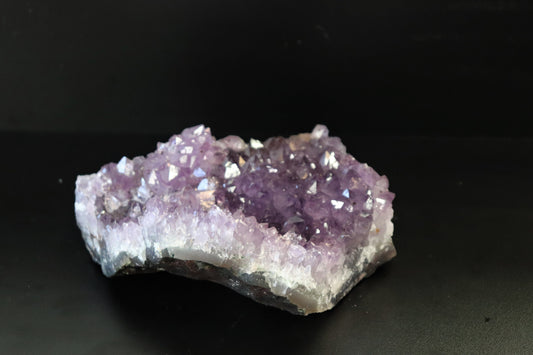 large amethyst crystal cluster