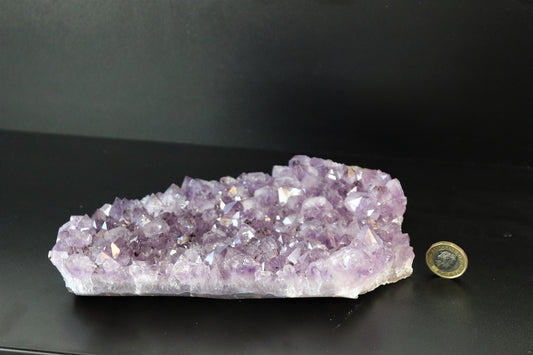 large amethyst crystal cluster