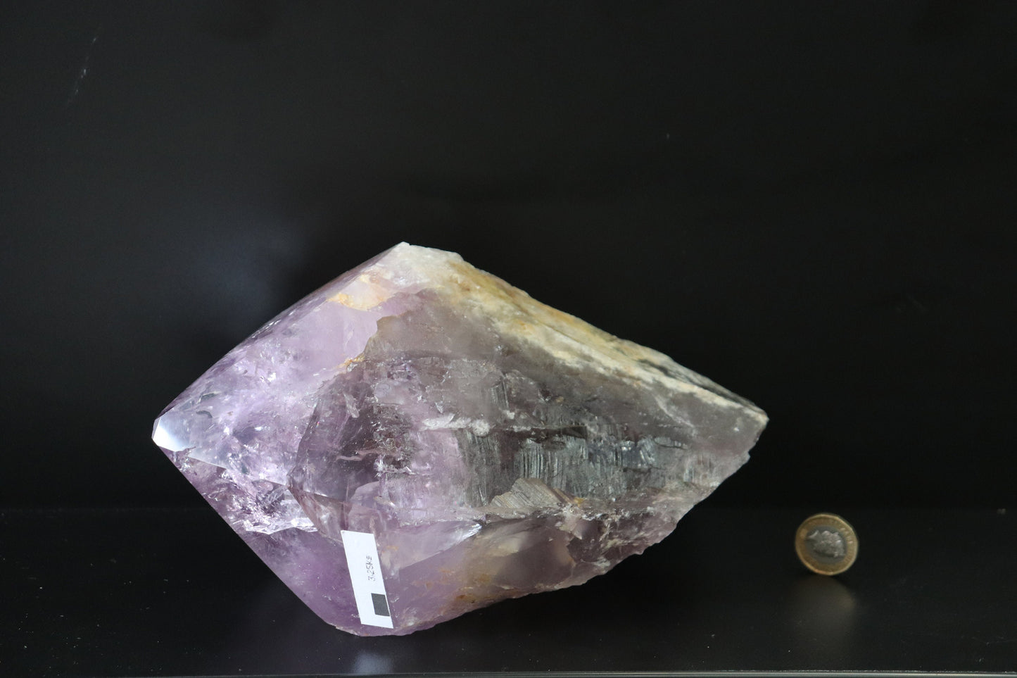 5) Large Amethyst Crystal Point Top Polished  3.25 KG