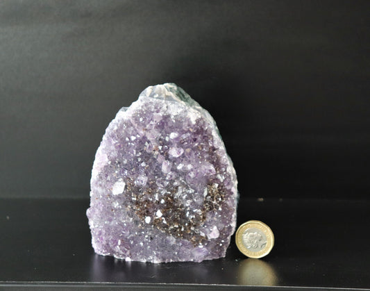 Amethyst Crystal Natural Geode Free Standing