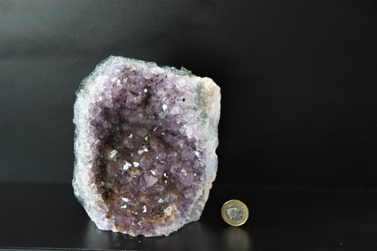 Amethyst Crystal Natural Geode Free Standing