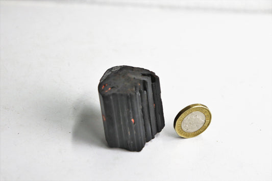 4) Terminated Black Tourmaline Crystal  Natural