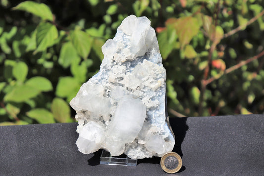 Blue Chalcedony  & Apophyllite Zeolite Crystal