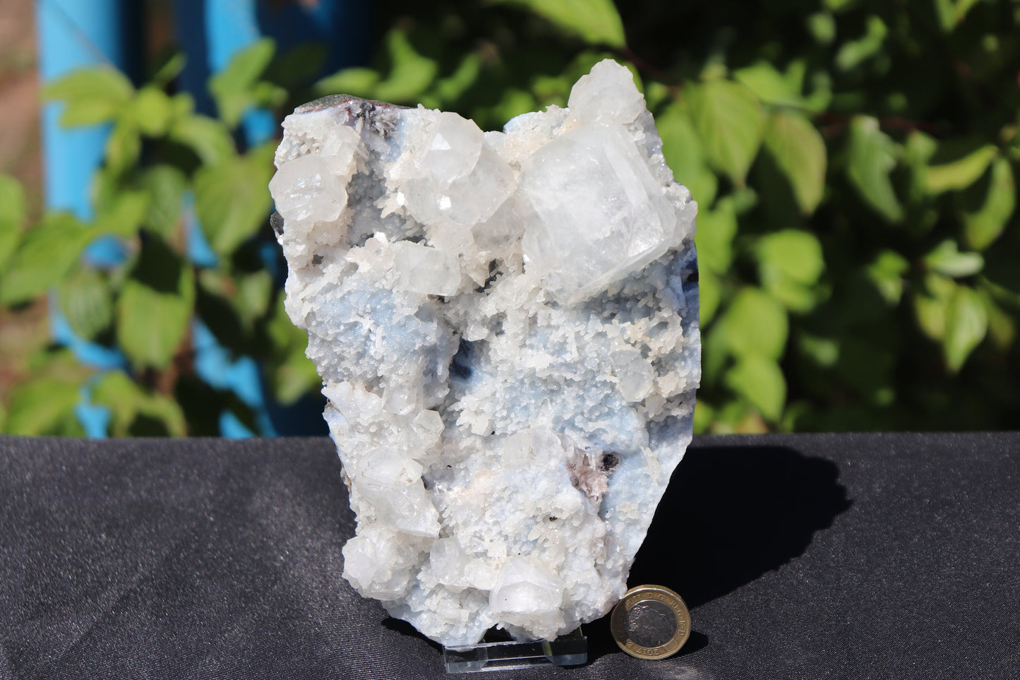 17) Blue Chalcedony  & Apophyllite Zeolite Crystal  - India  1.2 KG