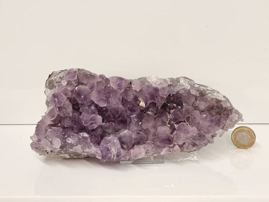 Large Brazilian Amethyst Crystal Geode Cluster Quartz Crystal Gift