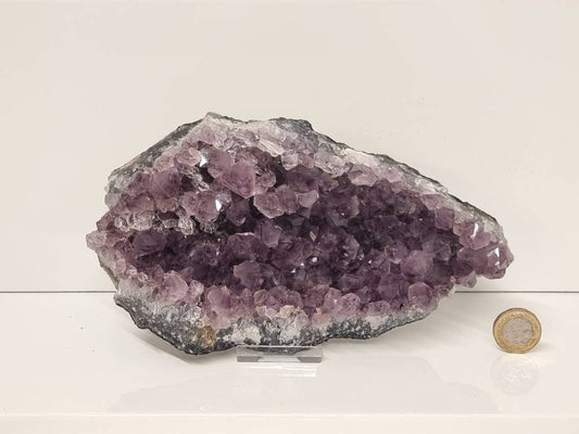 Brazilian Amethyst Crystal Geode Cluster Quartz Crystal Gift