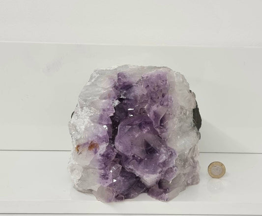 Amethyst Crystal Natural Geode Free Standing