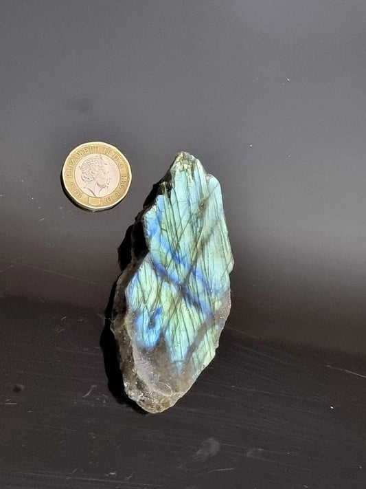 labradorite crystal slice