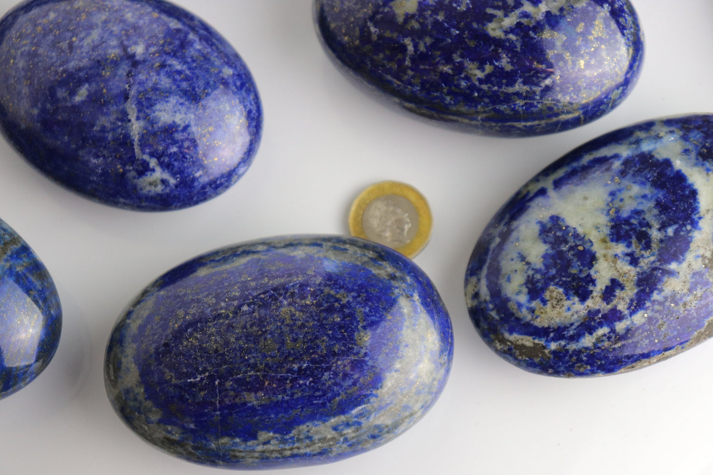 apis lazuli Large Palmstone Crystal Natural Blue Gemstone Pyrite Afghanistan