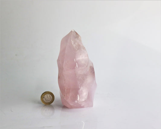 5) Rose Quartz Crystal Flame ~ Great Gift Home Decor