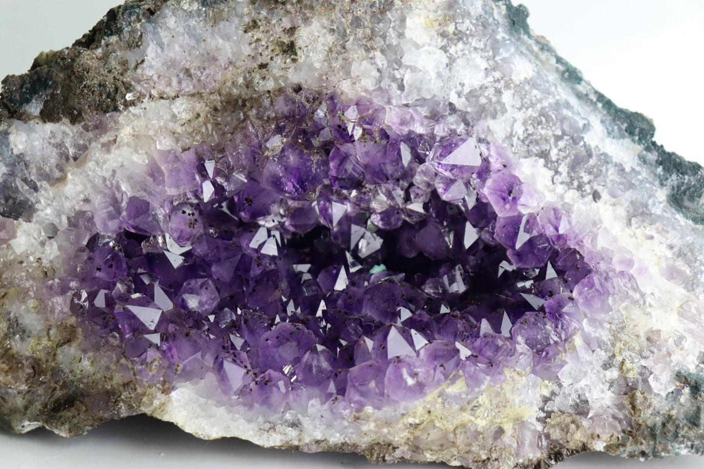 AM7) Large Amethyst Crystal Natural Geode