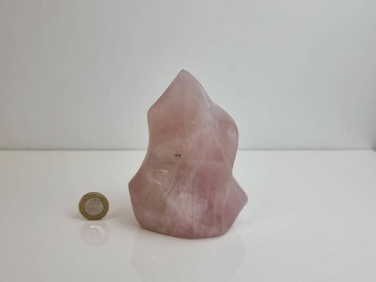 15) Rose Quartz Crystal Flame