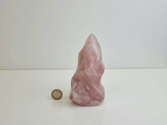 14) Rose Quartz Crystal Flame