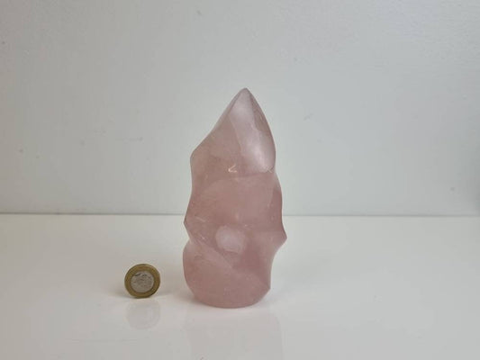 3) Rose Quartz Crystal Flame