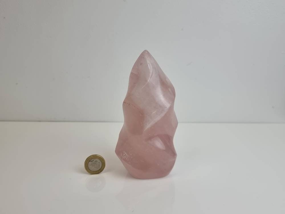 3) Rose Quartz Crystal Flame