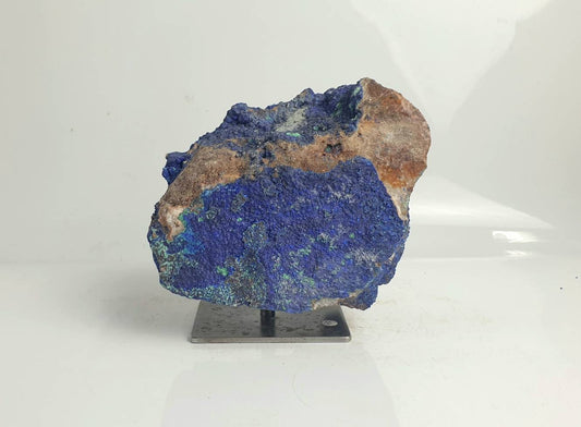  Large Azurite Malachite Crystal On Custom Stand