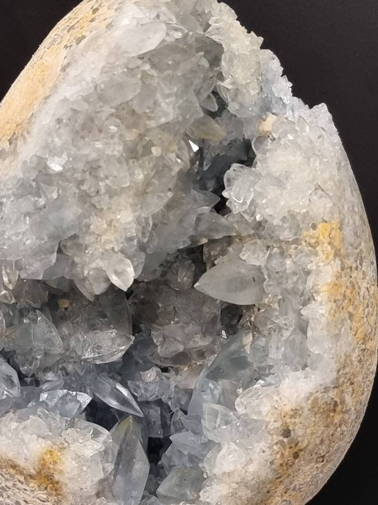 17) Large Celestite Crystal Egg