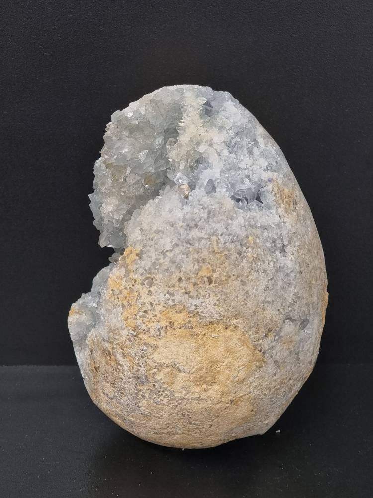 17) Large Celestite Crystal Egg