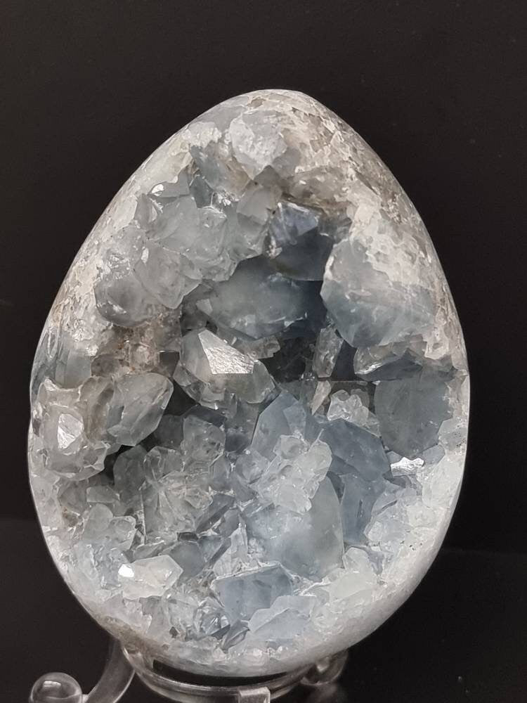 10) Celestite Crystal Egg