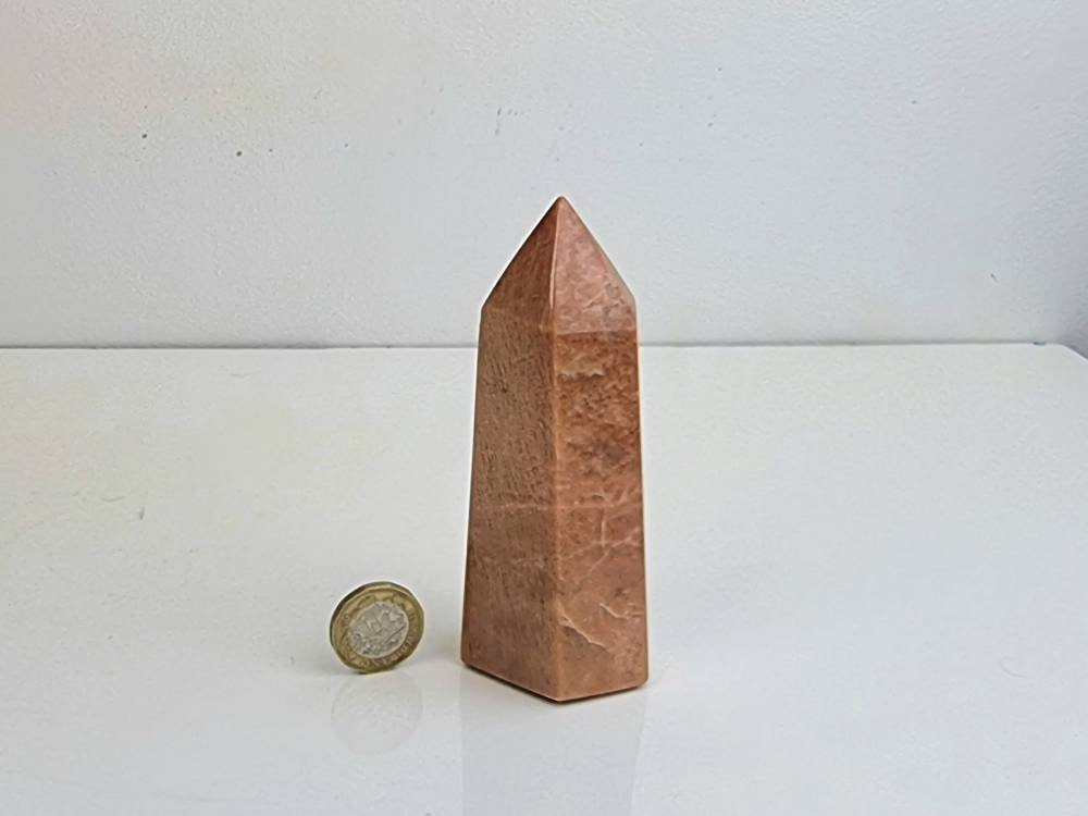 8) Orange Moonstone Crystal Prism