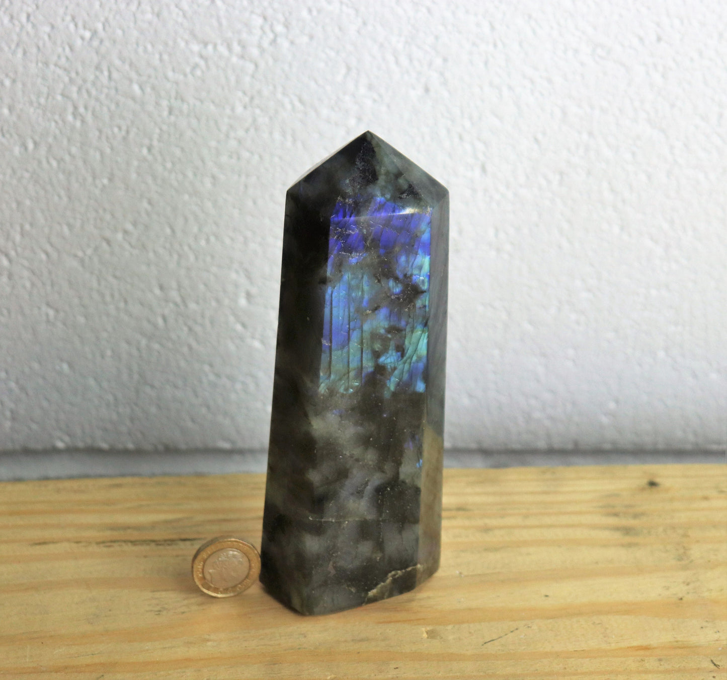 large labradorite crystal tower prism